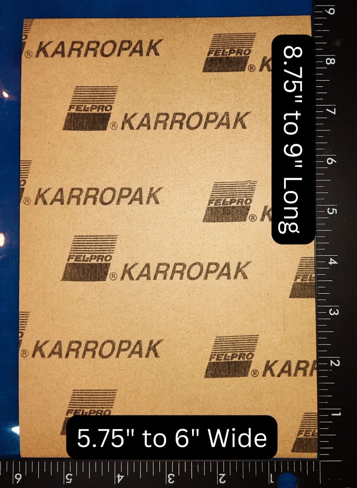 1/32 6x9 Paper Fiber Gasket Material Fel-Pro Engine Car Truck Carburetor Gas Oil