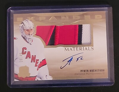 2023-24 UPPER DECK THE CUP PYOTR KOCHETKOV EXPANDED MATERIALS PATCH AUTO 26/49
