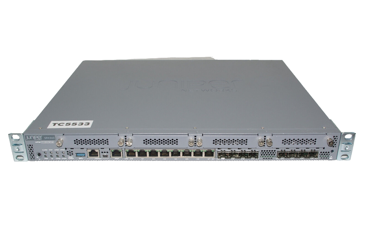 Juniper Networks SRX340 Rack Mount Firewall with UK Power Cable