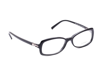 Brille Fassung La Perla Damen Schwarz Acetat Strass Flex modern 53-15mm Italy