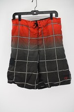 OP Ocean Pacific Mens Orange Black Gradient Board Shorts Size M 32-34
