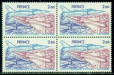 France Scott C53 Block Of 4 Space Exhibition Mint Og Nh Great Price