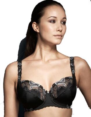 Fauve Carlotta FV0102 Balconette-BH mit Bügel Schwarz (BLK) 32C