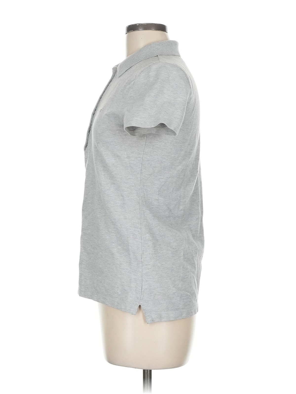 Tommy Hilfiger Women Gray Short Sleeve Top M thumbnail 4