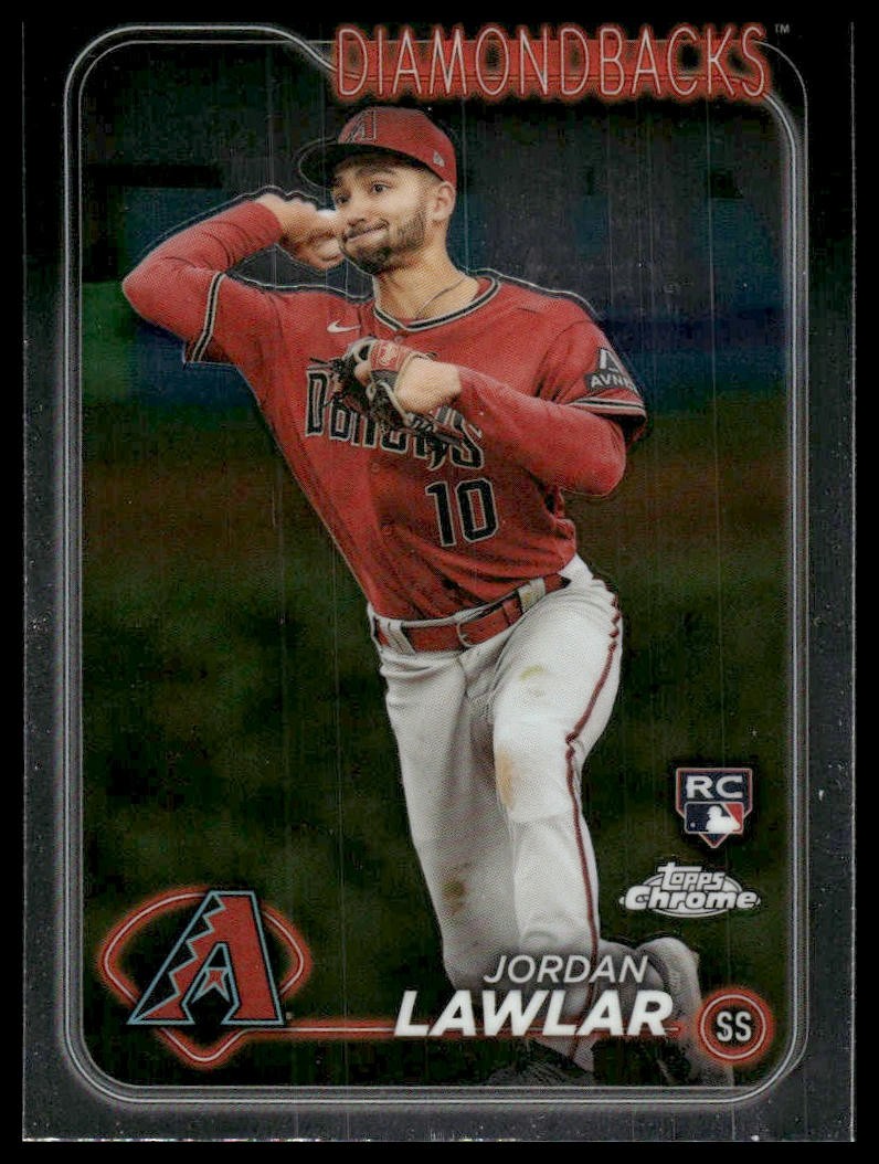 2024 Topps Chrome #229 Jordan Lawlar RC Rookie Arizona Diamondbacks