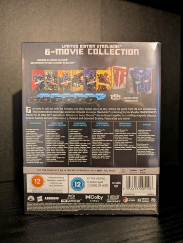 Transformers: 6-Movie Limited Edition Steelbook Collection 4K UHD/Blu Ray - Picture 2 of 4