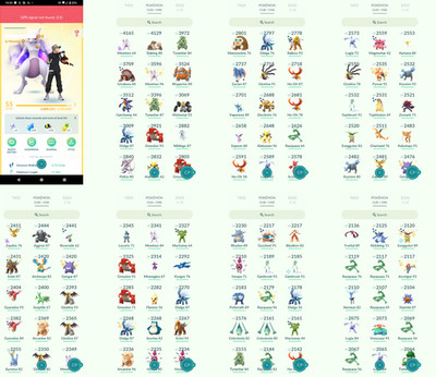 Pokémon Acc Go - Level 55 - 117 Shiny - 109 Legendary - Instant D3livery