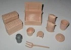 Marx 1970s Modern Farm Barn Accessories Lot Two