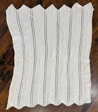Baby Boy Girl Nwot Knitworks White Knit 32"x40" Baby Blanket