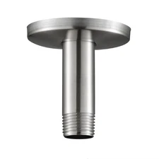 OFFO Shower Arm with Flange, 3 Inches Brushed Nickel Ceiling Mount Replacement R