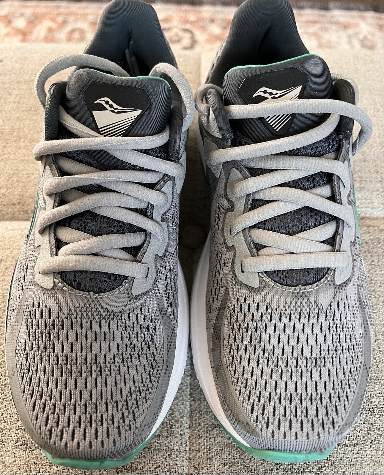 Saucony Omni 20 Running Shoes Womens Size 6.5  W Sneakers Athletic Alloy/Jade thumbnail 3