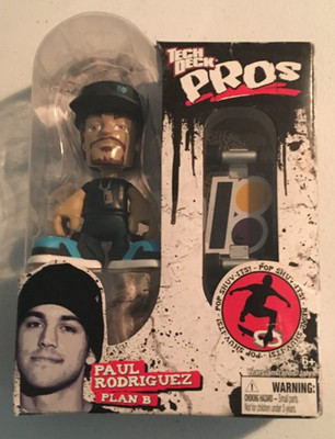 TECH DECK PROS Paul Rodriguez Plan B Finger Skateboard w/Figure NEW IN BOX