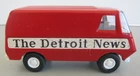 TONKA "THE DETROIT NEWS" ADVERTISING VAN, 1970's ORIGINAL-VERY NICE! $8 SHIP!