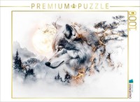 Calvendo Puzzle Im Schatten Des Mondlichts Erwacht Der Wolf Zum Leben | 1000 Tei