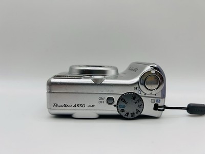 Canon PowerShot A550 7.1 MP Digital Camera - Silver for sale