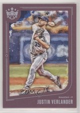 2019 Panini Diamond Kings Plum Framed Justin Verlander #88 3l7