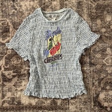 Kimchi Blue XL Cropped Checkered Graphic Frui...