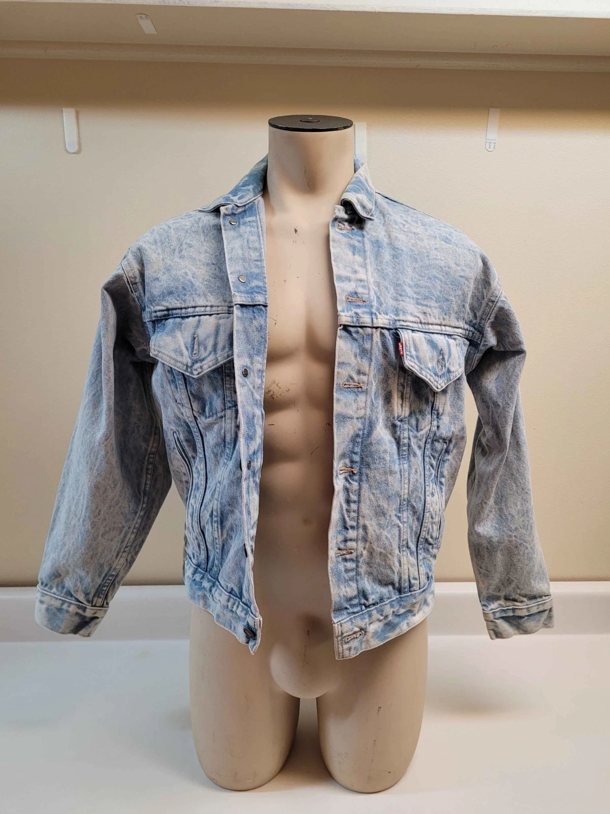Levis vintage 80s/90s made in usa type 3 jacket acid wash Mens size small