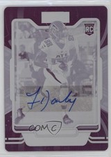 2021 Panini Playbook Rookie Printing Plate Magenta 1/1 Frank Darby #186 Auto 3d7