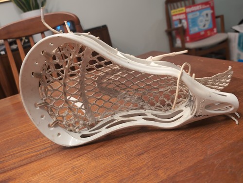 Warrior Revo X Lacrosse Head White Pre-Strung No Issues Revolution