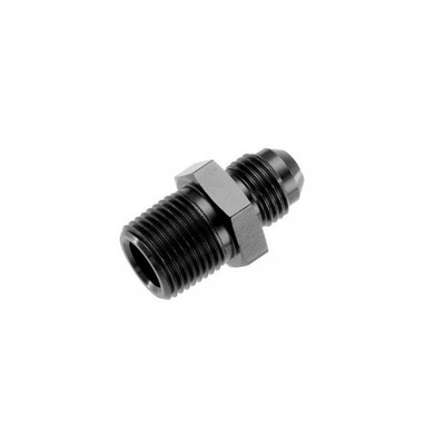 Red Horse Performance Fuel Line Adapter -08 Male To -04 (1/4) Npt Male | Black
