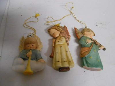 3 Goebel Hummel Angel Ornaments