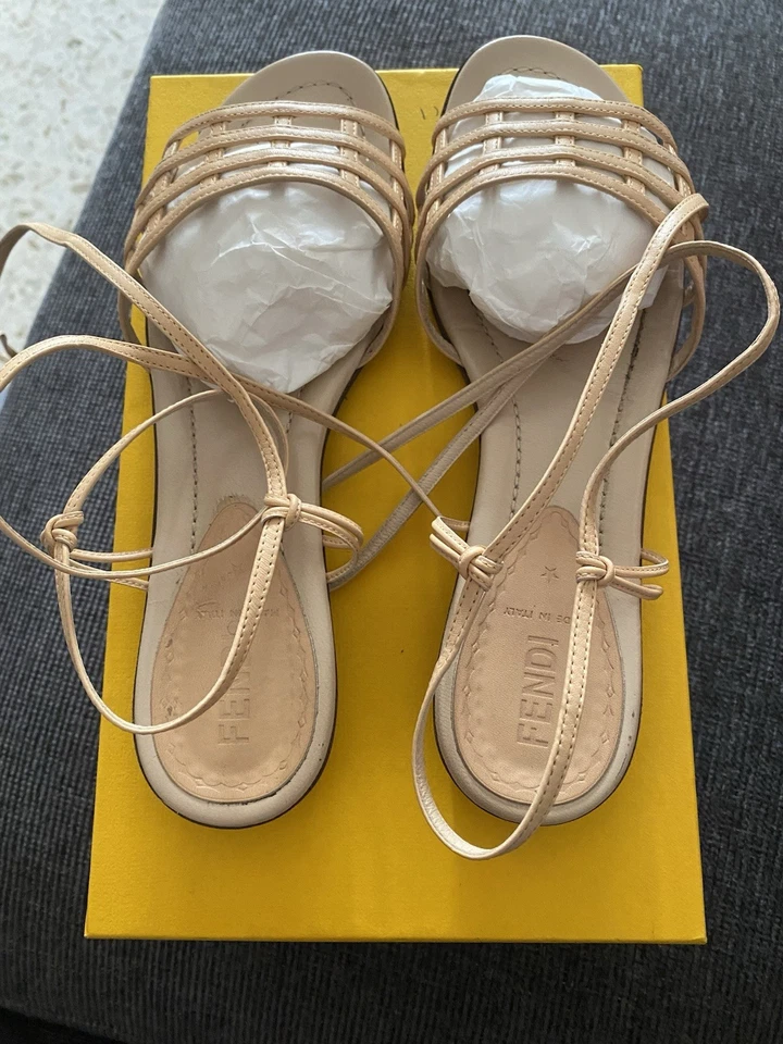 Sandalo Fendi vacchetta naturale – taglia 37,5 (con scatola) - Imagen 3 de 4