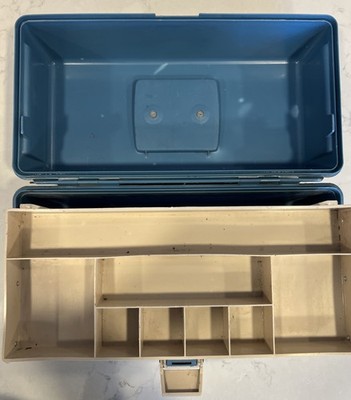 Vintage Tackle Box - Adventurer Blue Pull Out Storage Tackle Box