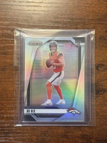 2024 Panini Prizm Bo Nix RC Silver Prizm SSP Denver Broncos Invest! $$