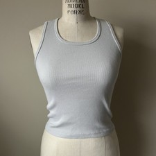 Brandy Melville Taupe Ribbed Tank Top, One Size