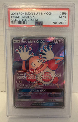 Mr. Mime-GX graded PSA 9 for sale on eBay