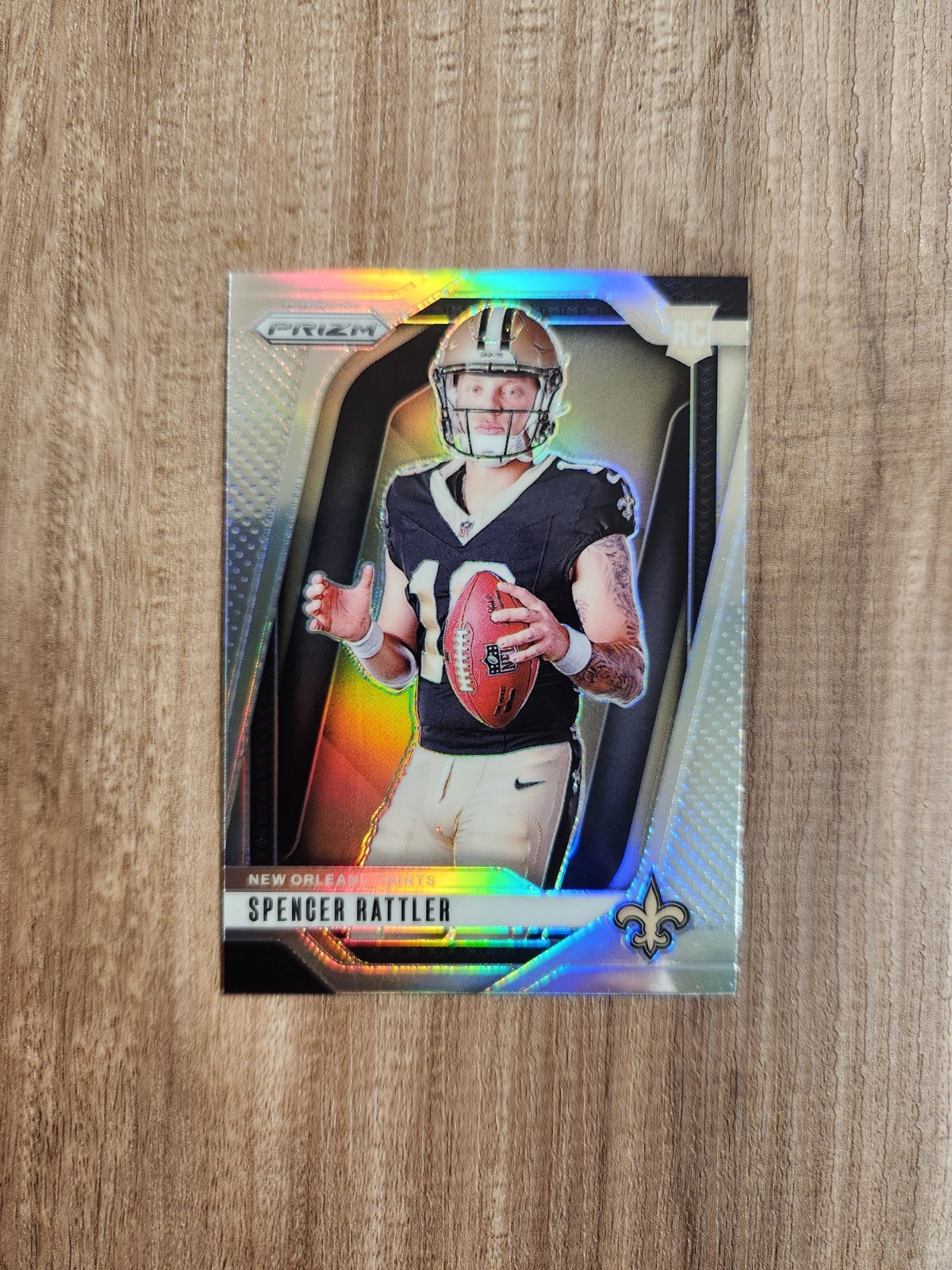 2024 Panini Prizm Spencer Rattler Rookie Silver Prizm Variation #37 Rookie SP
