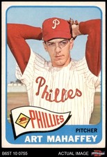 1965 Topps #446 Art Mahaffey Phillies 5.5 - EX+
