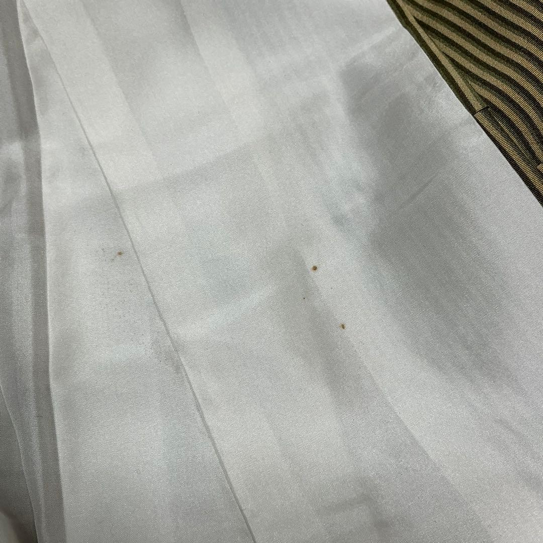 Pure Silk Lining Kimono Small Pattern Striped Use… - image 10