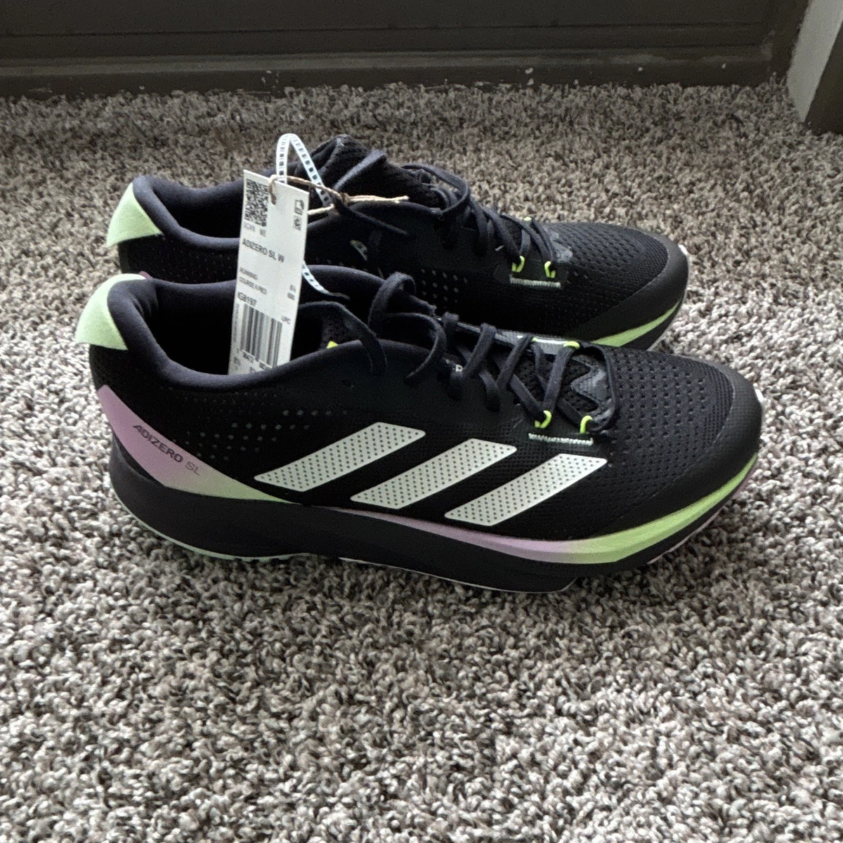 Adidas Adizero SL Black Green Spark W for sale | eBay