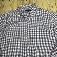 Polo Ralph Lauren Performance Long Sleeve Button Down Shirt Plaid 2XL Tall 2XLT