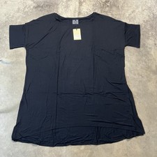 Recliner NYC Night Tee Sleep Dress Womens Size 4XL Black Dream Tech Soft