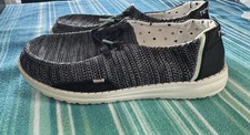 Hey Dude Wendy Sox Sparkling Black Women Size 7 Shoes  Nice.