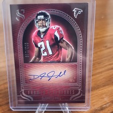 DeAngelo Hall 2025 Panini Silhouette Framed Signatures Auto /199 #FS-DHL Falcons
