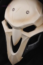 Overwatch Reaper Cosplay Mask Handmade Movie Stage Props Halloween Material Frp