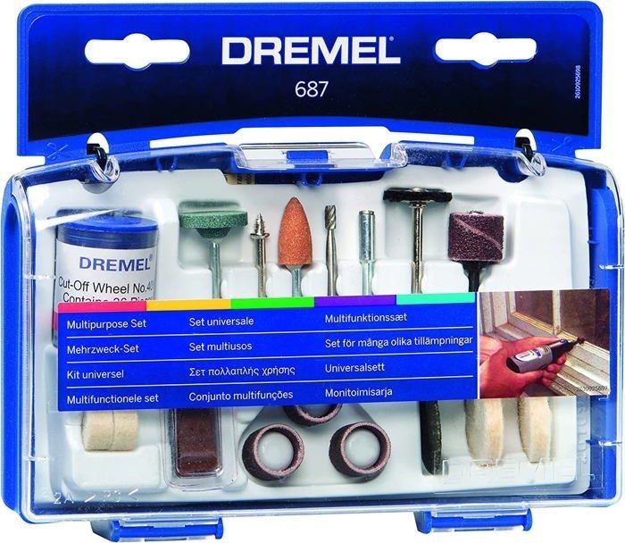Kit DREMEL 687 set 52 pieces pour restaurer modifier et ajuster vos objets