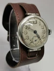 Vtg 1916 Rolex Military WW1 Solid Sterling Silver Swivel Lug Gents Trench Watch