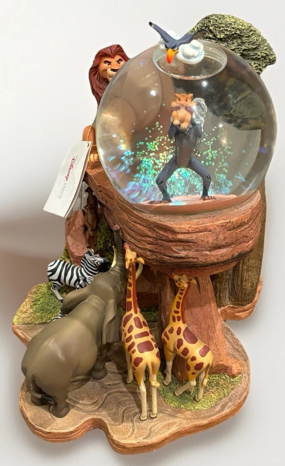 Globo de Neve Musical Disneystore O Rei Leão CIRCLE OF LIFE Simba Rafiki 1994 - Imagem 3 de 4