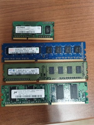 Mixed Lot of 4x Desktop & Server RAM Memory Sticks - Samsung, Micron, Hynix, Elp