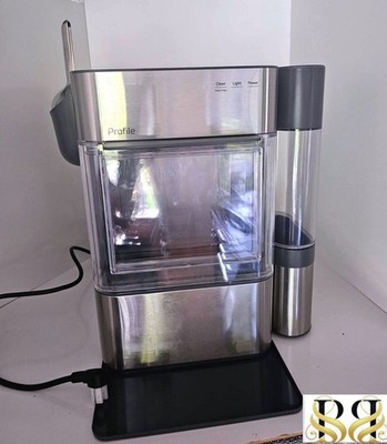 GE Profile ultra nugget ice maker stainless steel open box