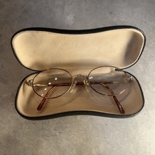 Vintage Jones New York J-197 COL-1 145-52-20 Wrap Oval Glasses Frames Only Japan