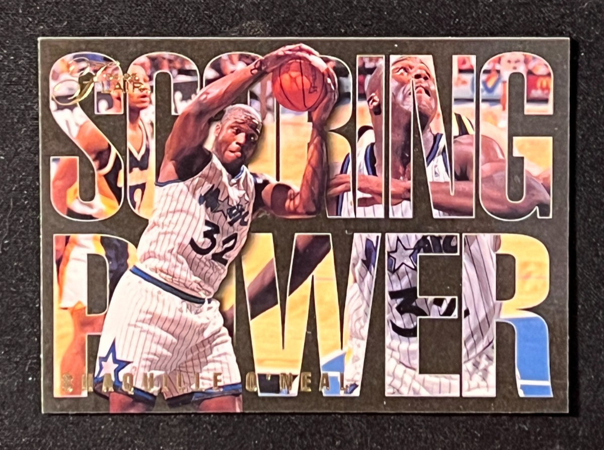 1994-95 FLAIR Shaquille SHAQ O'Neal SCORING POWER Insert Card
