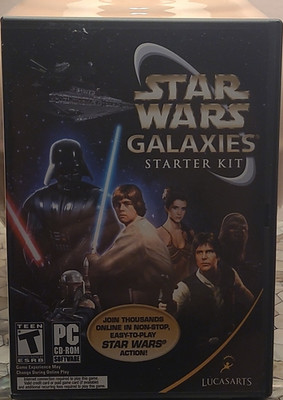 LucasArts Star Wars Galaxies Starter Kit PC CD-ROM T-Teen Multiplayer Online
