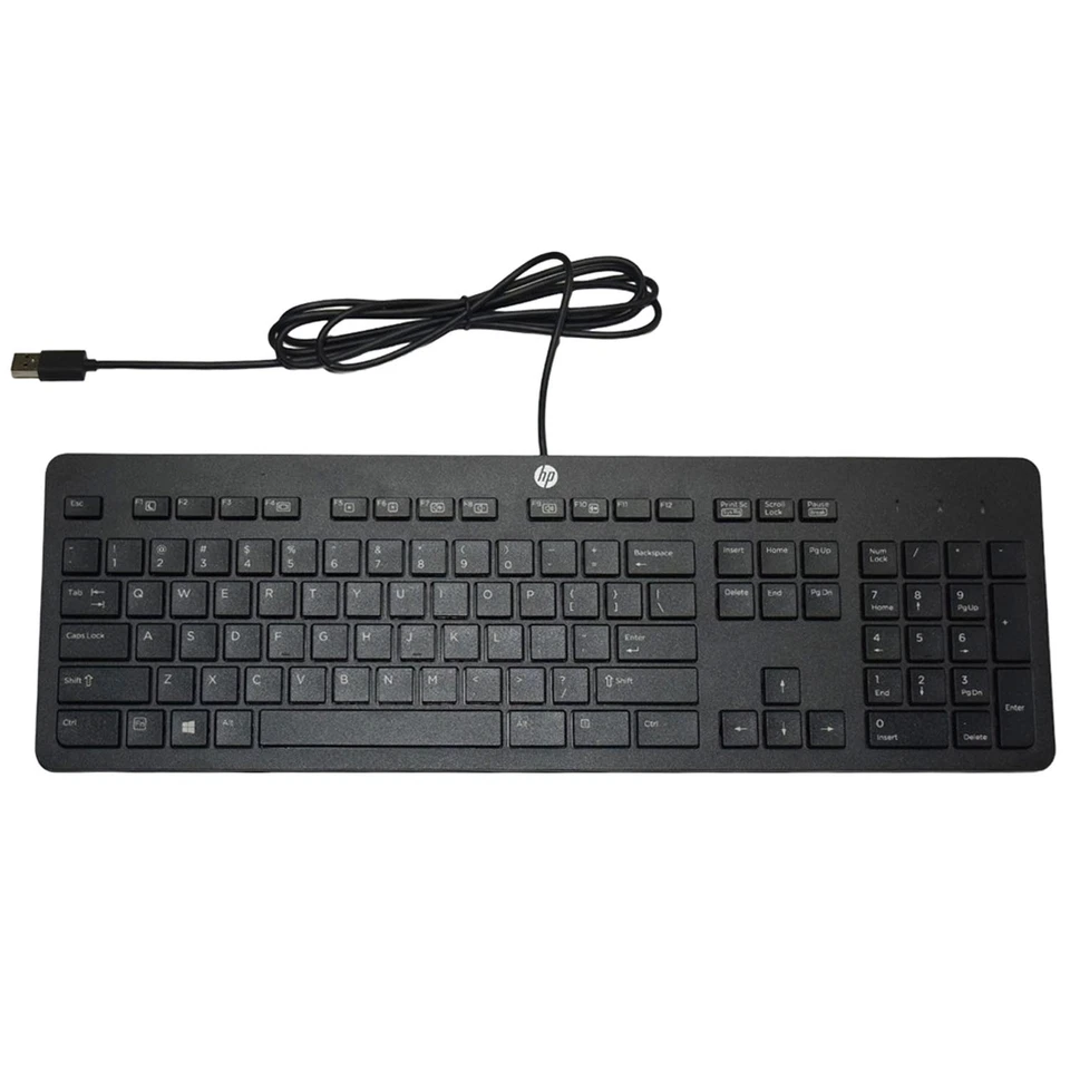 Lot 5 HP Business Slim USB Keyboard Black SK2120 KU1469 Wired QWERTY 803181-001 - Image 2 of 4