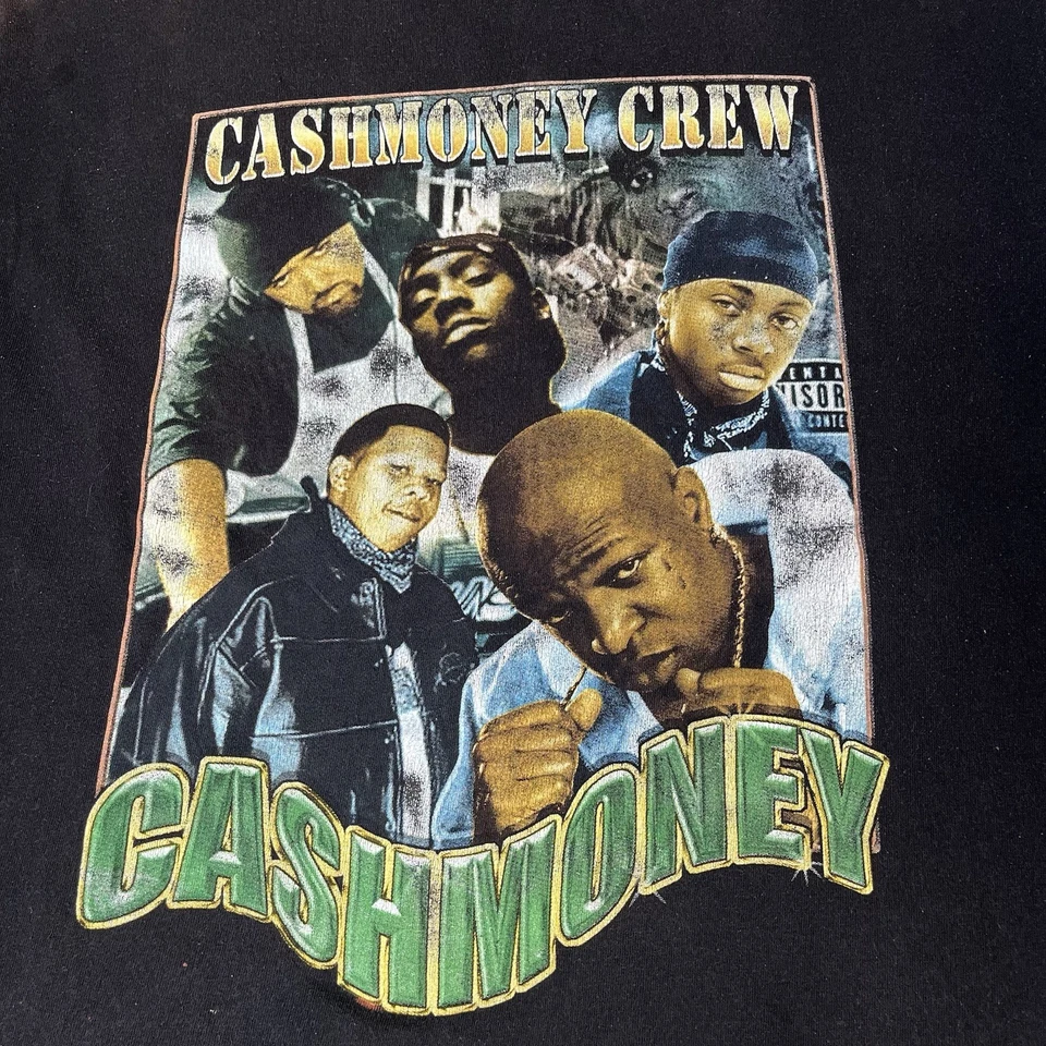 Vtg Cash Money Big Tymers Lil Wayne Manny Fresh Hip Hop T-shirt Rap Tee - Image 4 of 4
